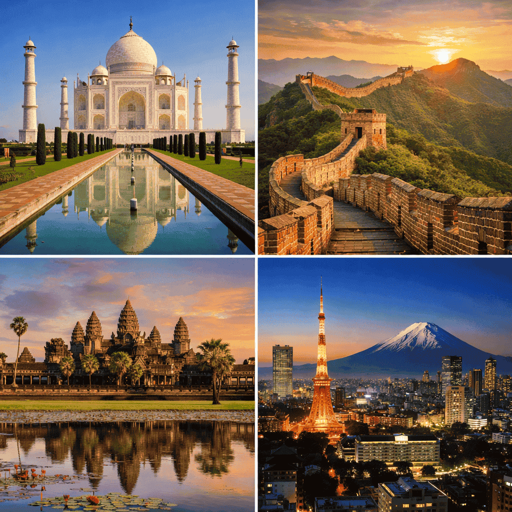 এশিয়া মহাদেশের বিখ্যাত স্থান